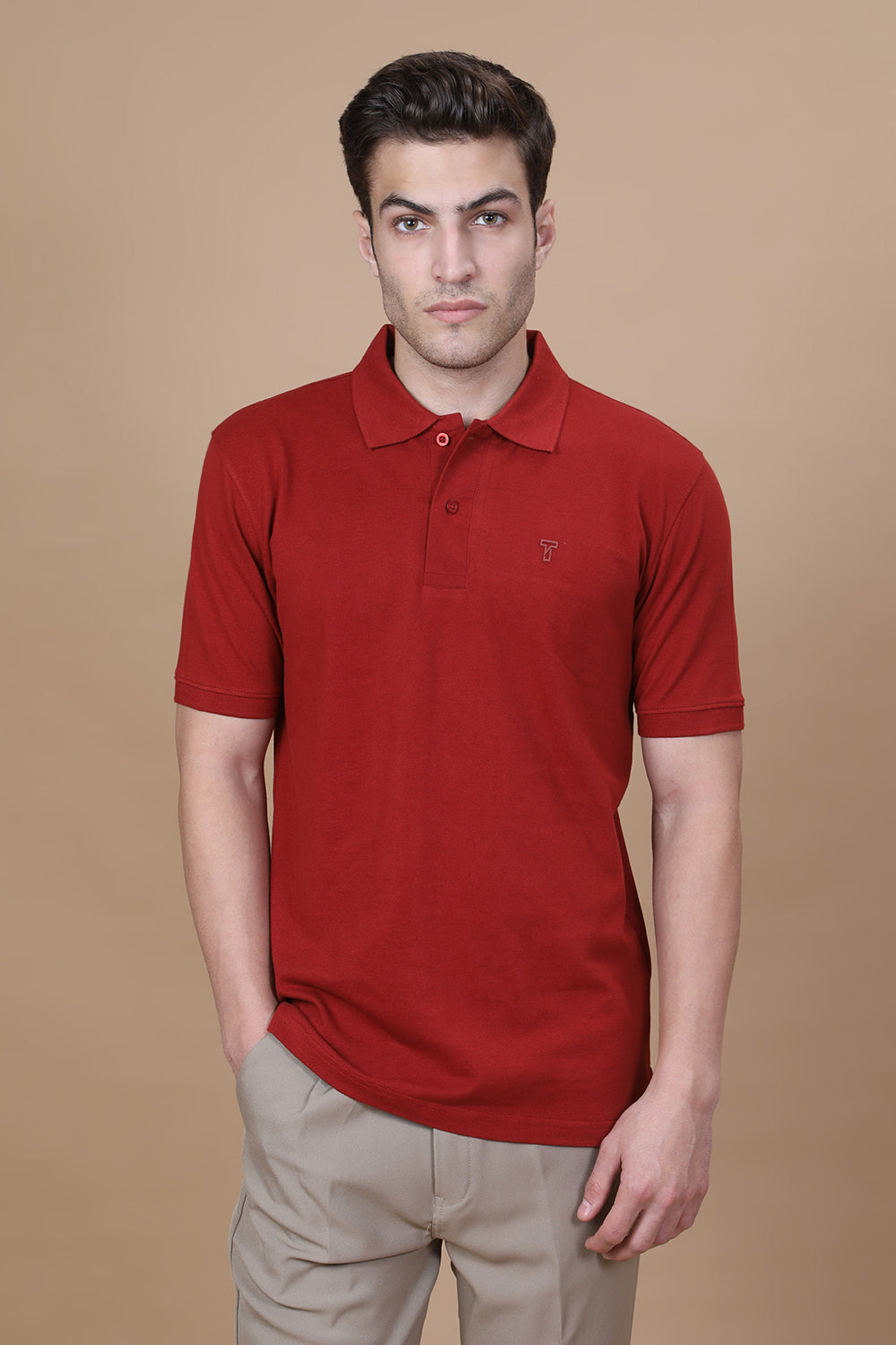 Maroon Monarch Polo – Deep Maroon