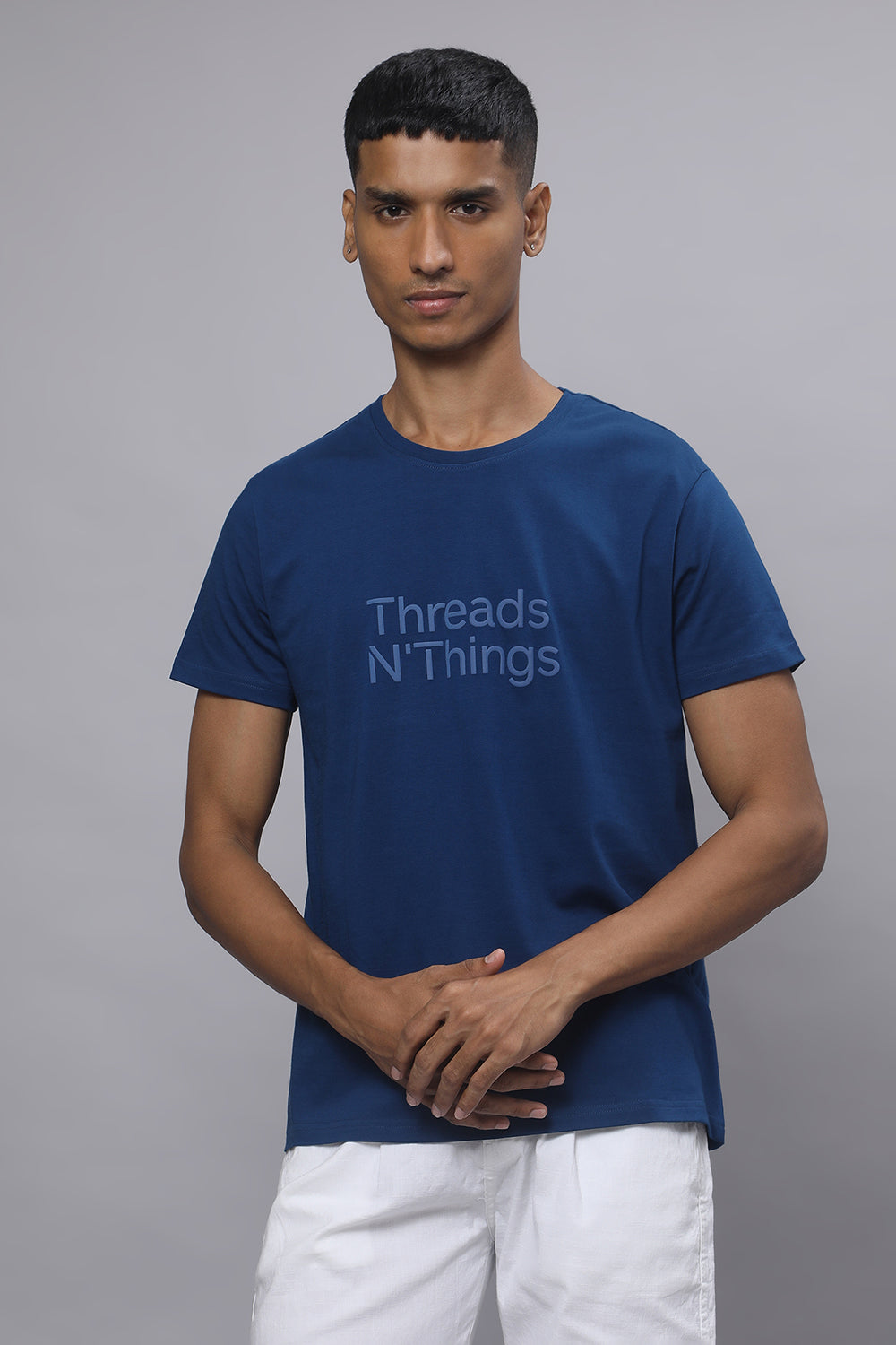 Azure Luxe Supima Tee –  Blue