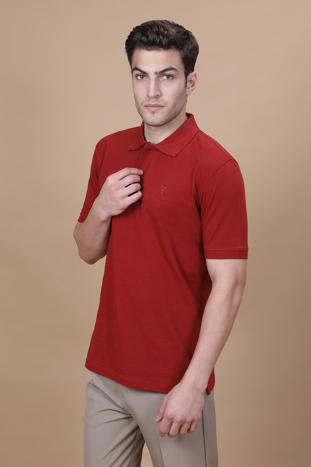 Maroon Monarch Polo – Deep Maroon