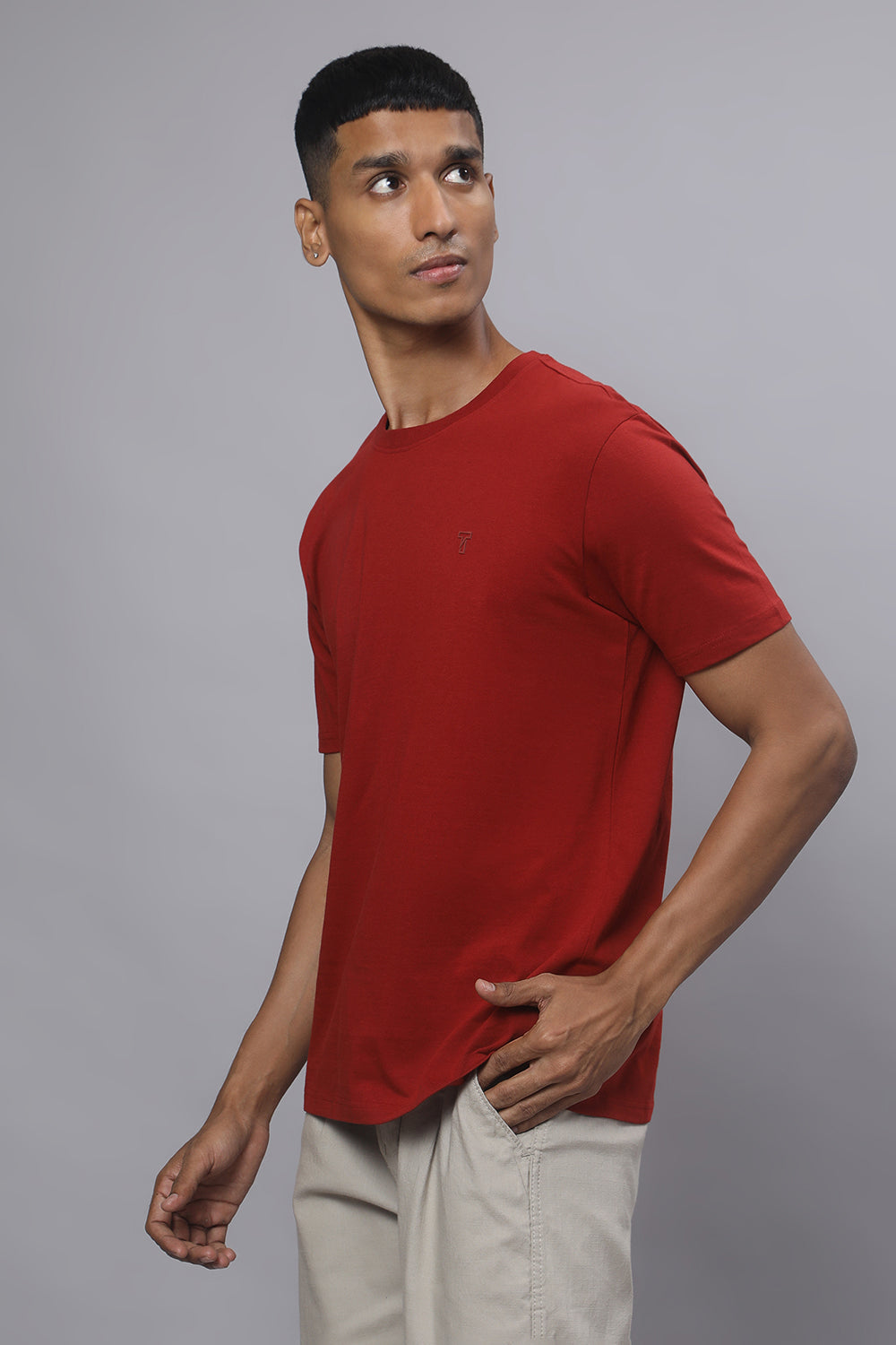 Maroon Monarch Tee – Deep Maroon