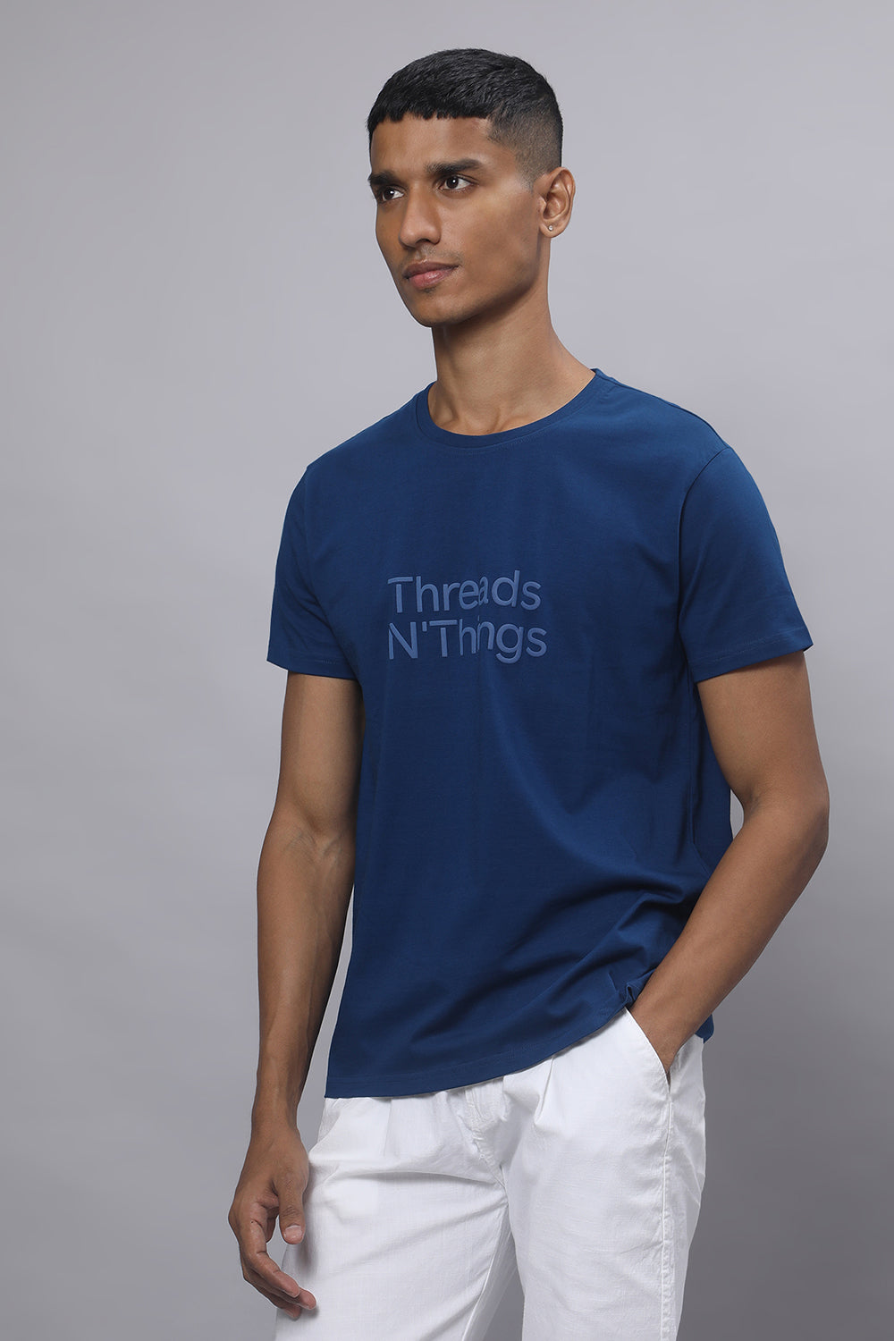 Azure Luxe Supima Tee –  Blue