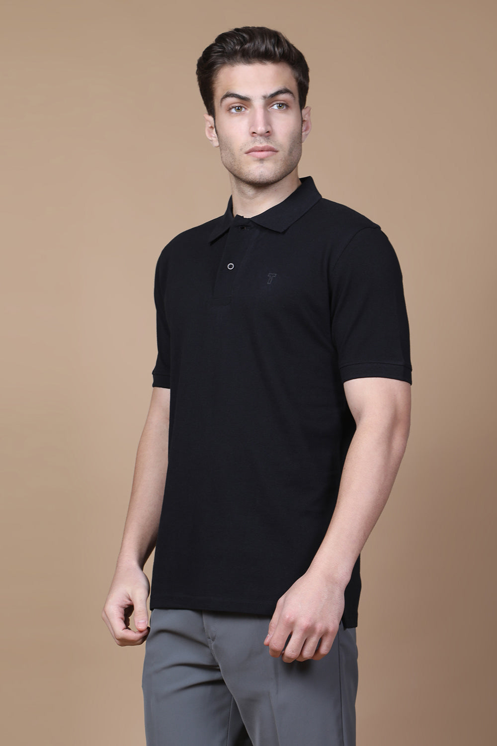 Onyx Essential Polo – Jet Black