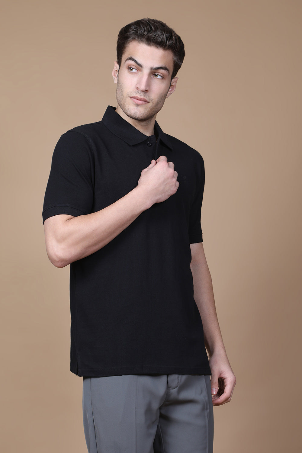 Onyx Essential Polo – Jet Black