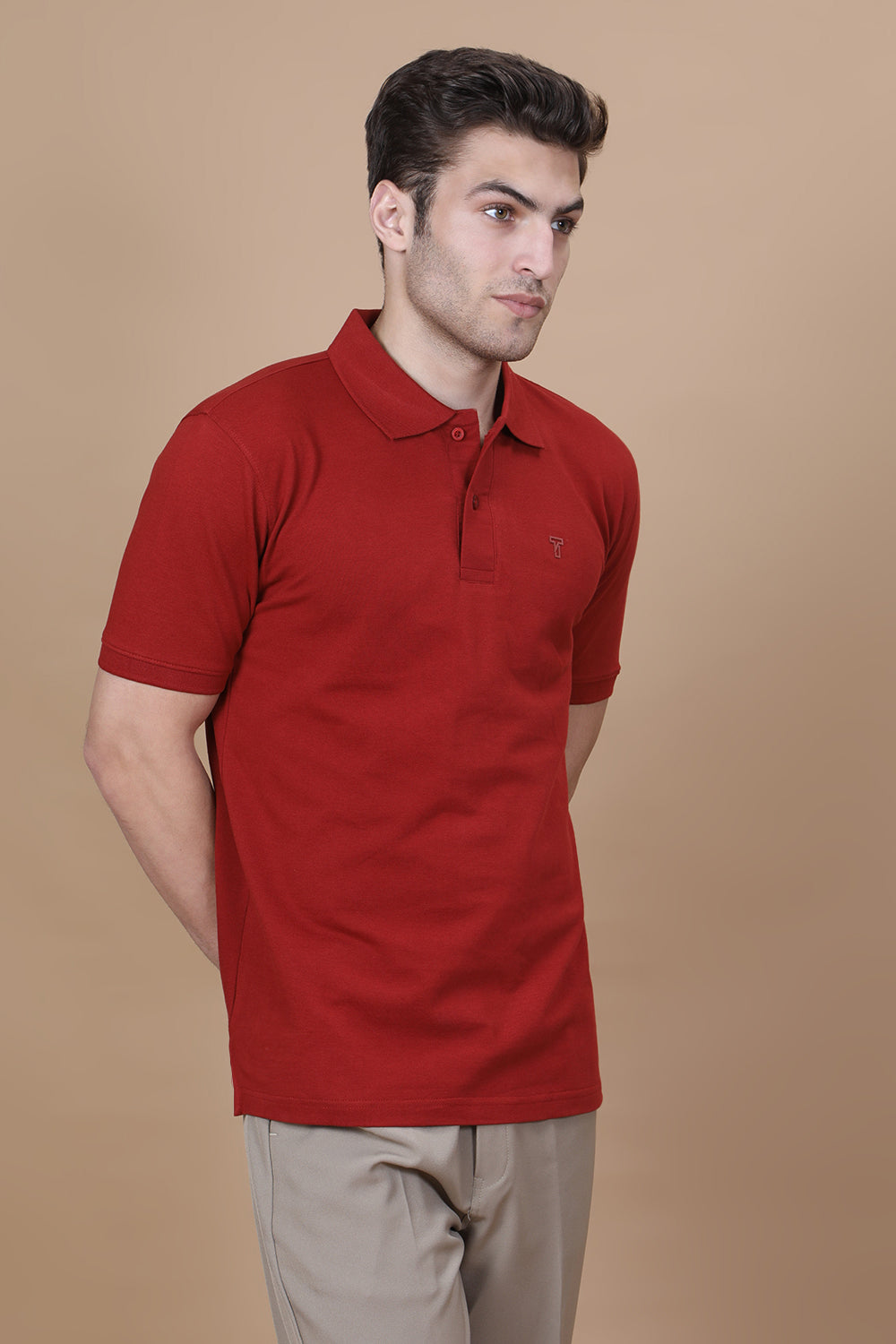 Maroon Monarch Polo – Deep Maroon