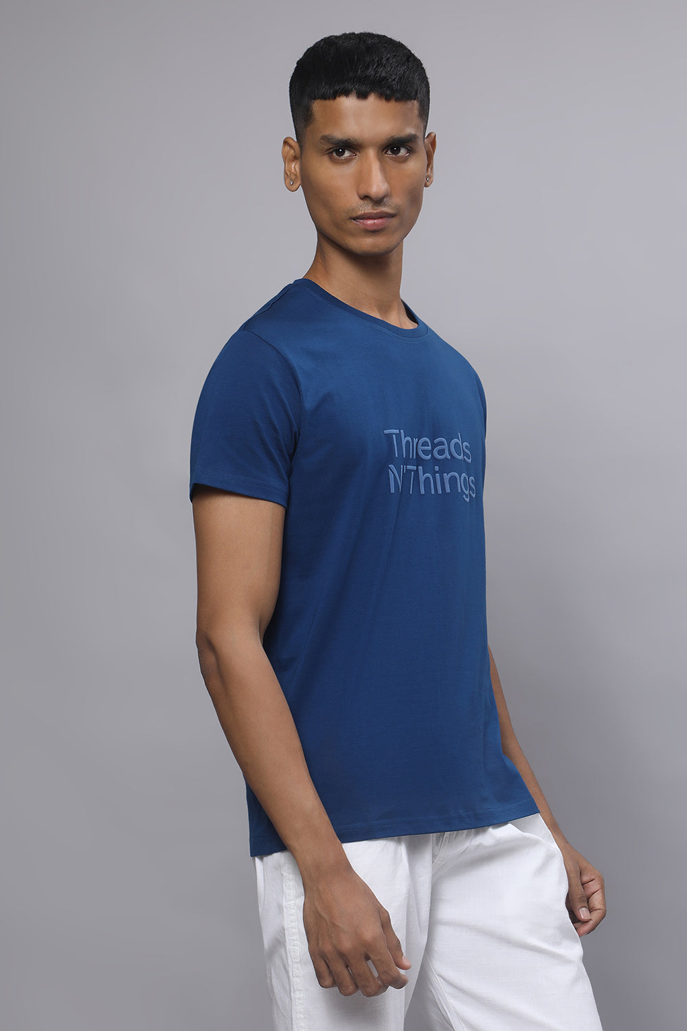 Azure Luxe Supima Tee –  Blue