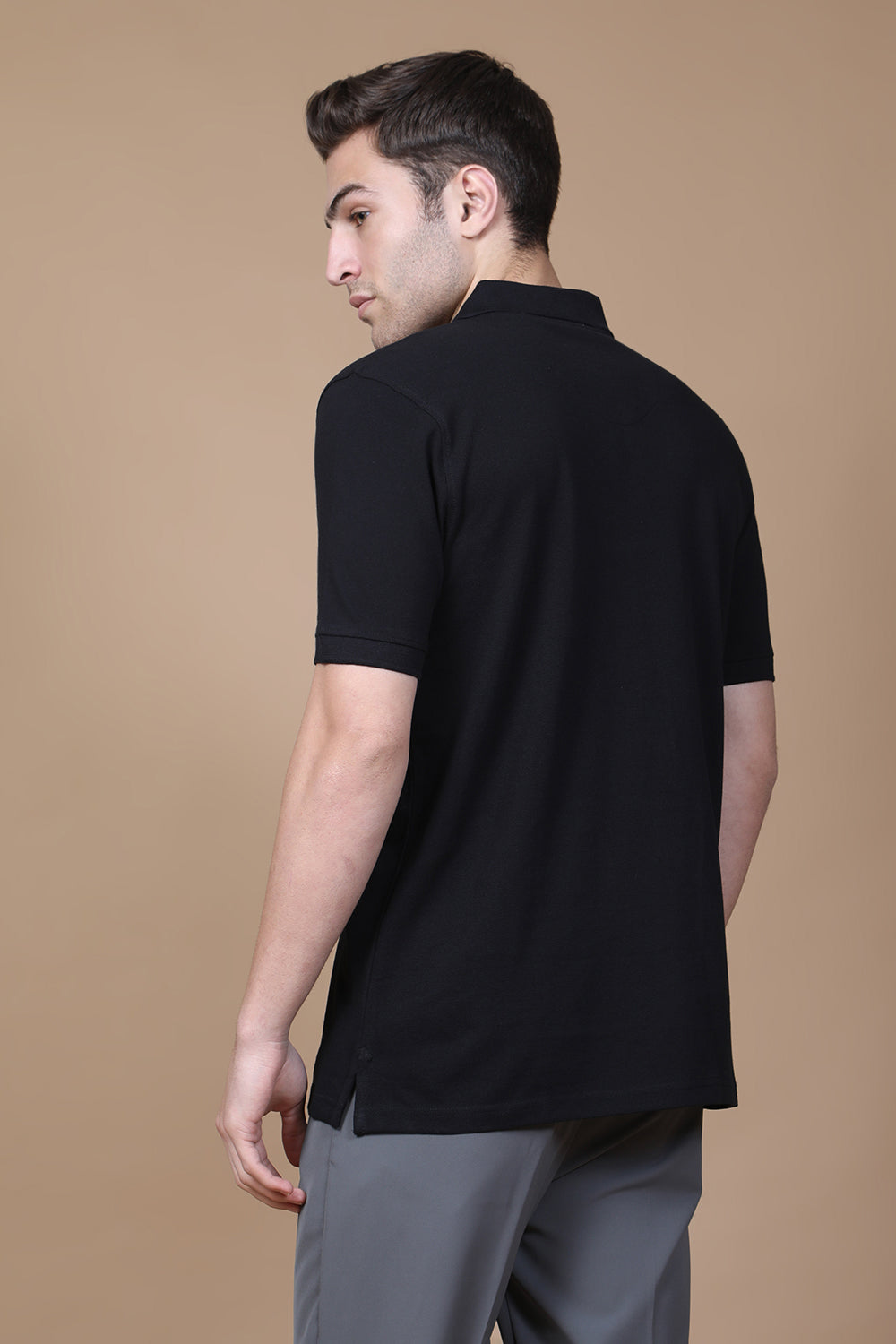 Onyx Essential Polo – Jet Black