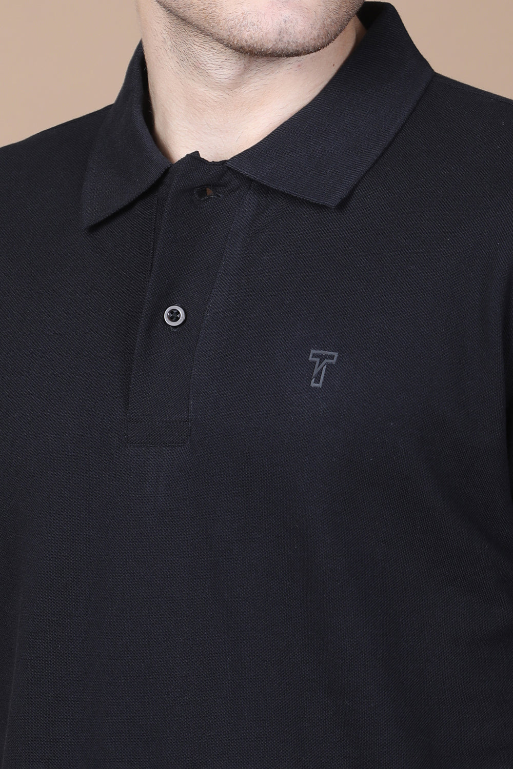 Onyx Essential Polo – Jet Black