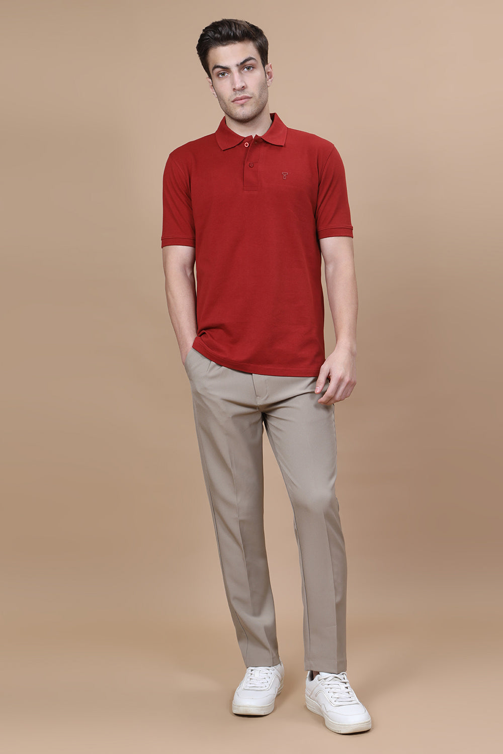 Maroon Monarch Polo – Deep Maroon
