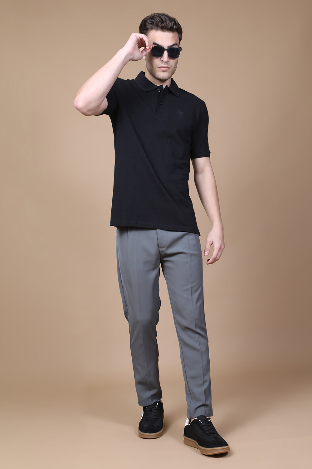 Onyx Essential Polo – Jet Black